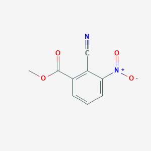 Chemical structure of Methyl 2-Cyano-3-Nitrobenzoate