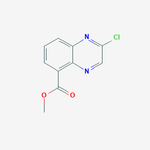 Chemical structure of Methyl 2-chloroquinoxaline-5-carboxylate
