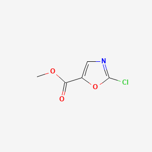 Chemical structure of Methyl 2-chlorooxazole-5-carboxylate