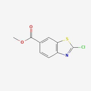 Chemical structure of Methyl 2-chlorobenzo[d]thiazole-6-carboxylate