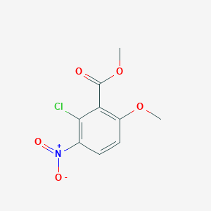Chemical structure of Methyl 2-chloro-6-methoxy-3-nitrobenzoate