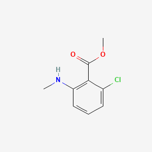 Chemical structure of Methyl 2-chloro-6-(methylamino)benzoate