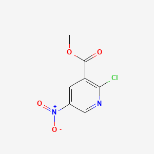 Chemical structure of 2-Chloro-5-nitronicotinic acid methyl ester