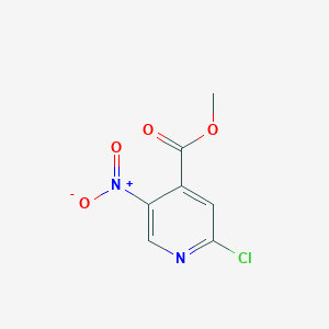 Chemical structure of Methyl 2-chloro-5-nitroisonicotinate