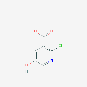 Chemical structure of Methyl 2-chloro-5-hydroxynicotinate