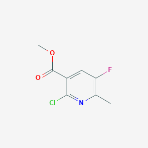 Chemical structure of Methyl 2-Chloro-5-fluoro-6-methylnicotinate