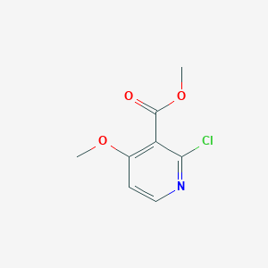 Chemical structure of Methyl 2-chloro-4-methoxynicotinate