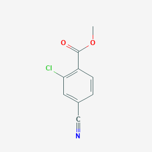 Chemical structure of Methyl 2-chloro-4-cyanobenzoate