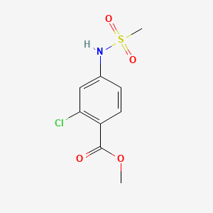 Chemical structure of methyl 2-chloro-4-(methylsulfonamido)benzoate