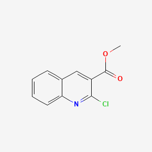 Chemical structure of Methyl 2-chloro-3-quinolinecarboxylate
