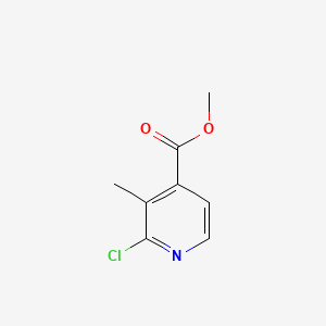 Chemical structure of Methyl 2-Chloro-3-methylpyridine-4-carboxylate