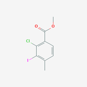 Chemical structure of Methyl 2-chloro-3-iodo-4-methylbenzoate