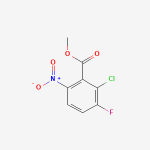 Chemical structure of Methyl 2-chloro-3-fluoro-6-nitrobenzoate