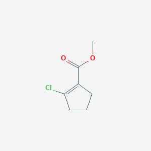 Chemical structure of Methyl 2-Chloro-1-cyclopentenecarboxylate