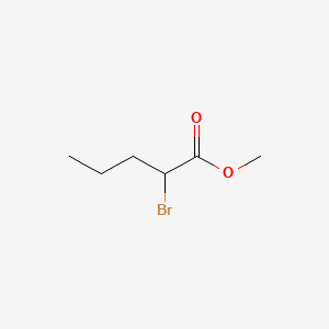 Chemical structure of METHYL 2-BROMOVALERATE