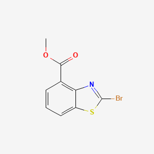 Chemical structure of Methyl 2-bromobenzo[d]thiazole-4-carboxylate