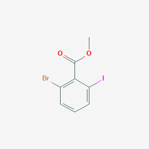 Chemical structure of Methyl 2-bromo-6-iodobenzoate