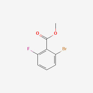 Chemical structure of Methyl 2-Bromo-6-Fluorobenzoate