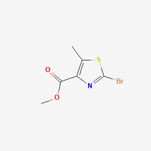 Chemical structure of Methyl 2-bromo-5-methylthiazole-4-carboxylate