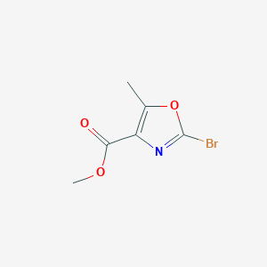 Chemical structure of Methyl 2-bromo-5-methyloxazole-4-carboxylate