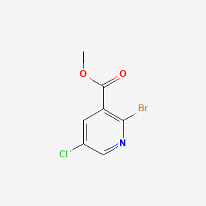 Chemical structure of Methyl 2-bromo-5-chloronicotinate