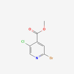 Chemical structure of Methyl 2-bromo-5-chloroisonicotinate