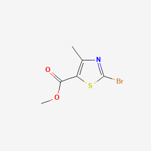 Chemical structure of Methyl 2-bromo-4-methylthiazole-5-carboxylate