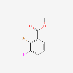 Chemical structure of Methyl 2-Bromo-3-Iodobenzoate