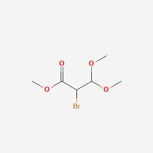 Chemical structure of Methyl 2-bromo-3,3-dimethoxypropanoate