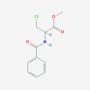 Chemical structure of Methyl 2-benzamido-3-chloropropanoate