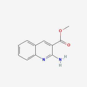 Chemical structure of Methyl 2-aminoquinoline-3-carboxylate