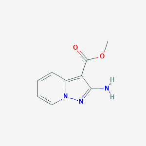Chemical structure of Methyl 2-aminopyrazolo[1,5-a]pyridine-3-carboxylate