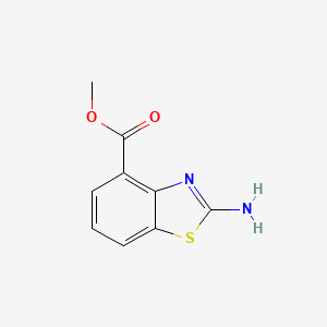 Chemical structure of Methyl 2-aminobenzo[d]thiazole-4-carboxylate