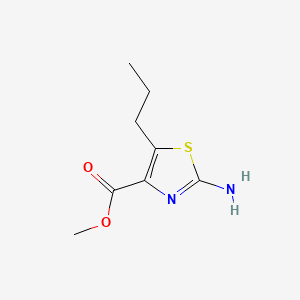 Chemical structure of Methyl 2-amino-5-propylthiazole-4-carboxylate