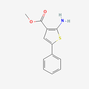 Chemical structure of Methyl 2-amino-5-phenylthiophene-3-carboxylate