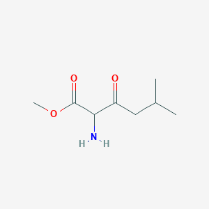 Chemical structure of Methyl 2-amino-5-methyl-3-oxohexanoate