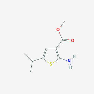 Chemical structure of Methyl 2-amino-5-isopropylthiophene-3-carboxylate