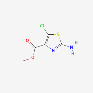 Chemical structure of Methyl 2-amino-5-chlorothiazole-4-carboxylate