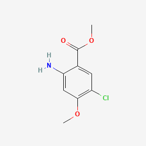 Chemical structure of Methyl 2-amino-5-chloro-4-methoxybenzoate