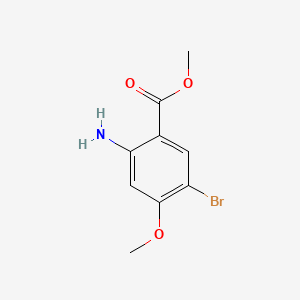 Chemical structure of Methyl 2-amino-5-bromo-4-methoxybenzoate
