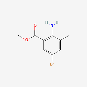 Chemical structure of Methyl 2-amino-5-bromo-3-methylbenzoate