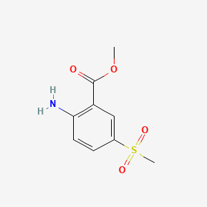 Chemical structure of Methyl 2-Amino-5-(methylsulfonyl)benzoate