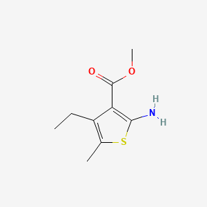 Chemical structure of Methyl 2-amino-4-ethyl-5-methylthiophene-3-carboxylate