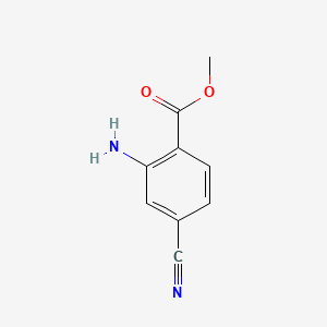 Chemical structure of Methyl 2-amino-4-cyanobenzoate
