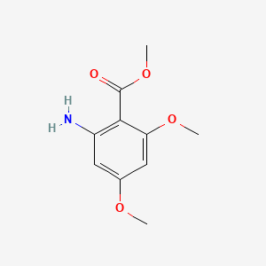 Chemical structure of Methyl 2-amino-4,6-dimethoxybenzoate