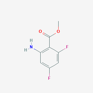 Chemical structure of Methyl 2-amino-4,6-difluorobenzoate