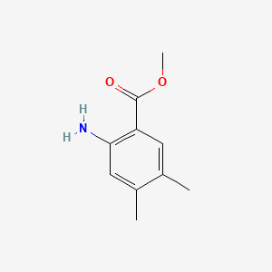 Chemical structure of Methyl 2-amino-4,5-dimethylbenzoate