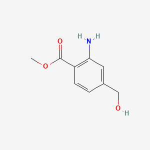 Chemical structure of Methyl 2-amino-4-(hydroxymethyl)benzoate