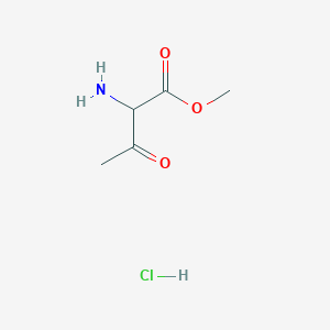 Chemical structure of Methyl 2-amino-3-oxobutanoate hydrochloride