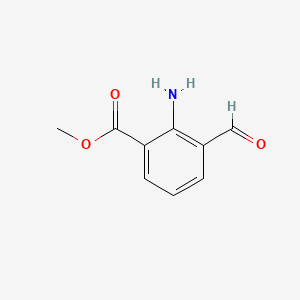 Chemical structure of Methyl 2-amino-3-formylbenzoate